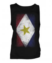 Saba Faded Flag Mens Vest