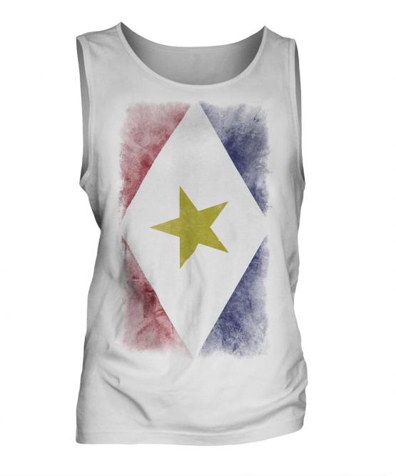 Saba Faded Flag Mens Vest