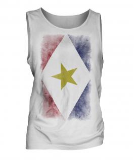 Saba Faded Flag Mens Vest