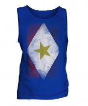 Saba Faded Flag Mens Vest