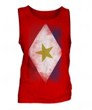 Saba Faded Flag Mens Vest