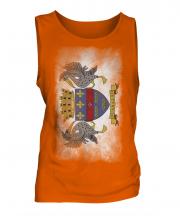 Saint Barthelemy Faded Flag Mens Vest