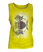 Saint Barthelemy Faded Flag Mens Vest