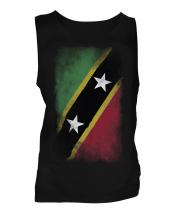 Saint Kitts And Nevis Faded Flag Mens Vest