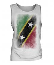Saint Kitts And Nevis Faded Flag Mens Vest