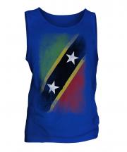 Saint Kitts And Nevis Faded Flag Mens Vest