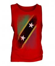 Saint Kitts And Nevis Faded Flag Mens Vest