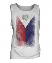 Saint Martin Faded Flag Mens Vest