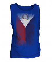 Saint Martin Faded Flag Mens Vest