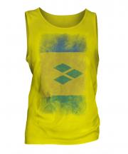 Saint Vincents And The Grenadines Faded Flag Mens Vest