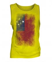 Samoa Faded Flag Mens Vest