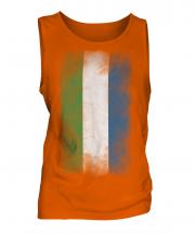 Sierra Leone Faded Flag Mens Vest