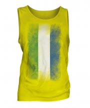 Sierra Leone Faded Flag Mens Vest