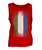 Sierra Leone Faded Flag Mens Vest