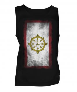 Sikkim Faded Flag Mens Vest
