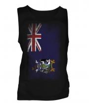 South Georgia Faded Flag Mens Vest