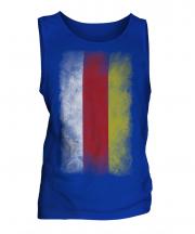South Ossetia Faded Flag Mens Vest