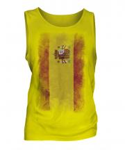 Spain Faded Flag Mens Vest