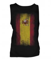 Spain Faded Flag Mens Vest