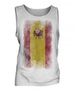 Spain Faded Flag Mens Vest