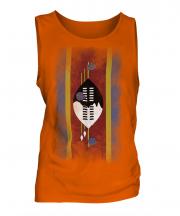 Swaziland Faded Flag Mens Vest