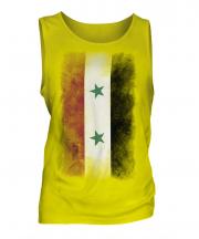 Syria Faded Flag Mens Vest