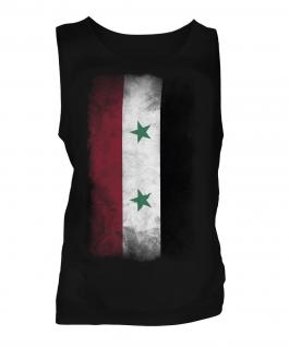 Syria Faded Flag Mens Vest
