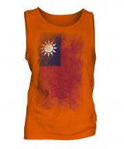 Taiwan Faded Flag Mens Vest