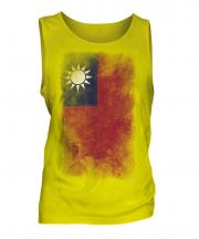 Taiwan Faded Flag Mens Vest