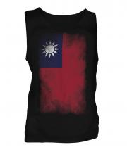 Taiwan Faded Flag Mens Vest