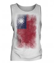Taiwan Faded Flag Mens Vest