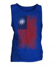 Taiwan Faded Flag Mens Vest