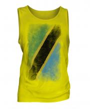 Tanzania Faded Flag Mens Vest