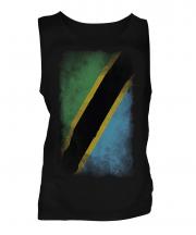 Tanzania Faded Flag Mens Vest