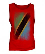 Tanzania Faded Flag Mens Vest