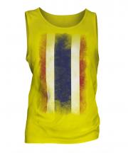 Thailand Faded Flag Mens Vest