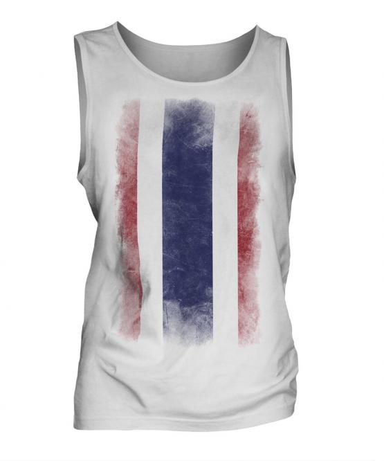 Thailand Faded Flag Mens Vest