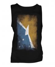 Tierra Del Fuego Province Faded Flag Mens Vest