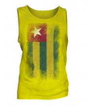 Togo Faded Flag Mens Vest