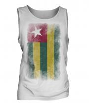 Togo Faded Flag Mens Vest