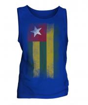 Togo Faded Flag Mens Vest