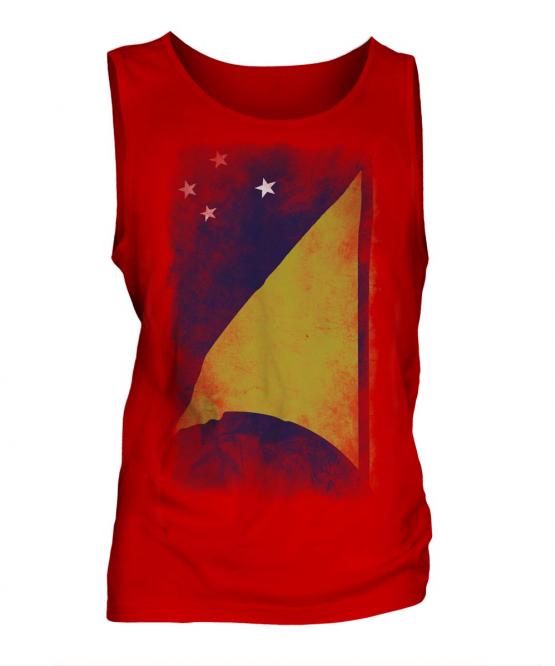 Tokelau Faded Flag Mens Vest