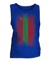 Transnistria Faded Flag Mens Vest