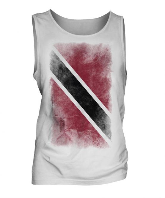 Trinidad And Tobago Faded Flag Mens Vest