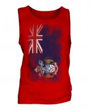 Tristan Da Cunha Faded Flag Mens Vest