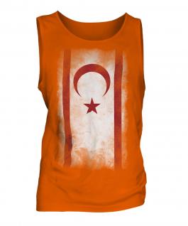 Turkish Republic Of Northern Cyprus Faded Flag Mens Vest
