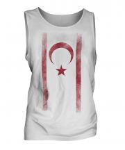 Turkish Republic Of Northern Cyprus Faded Flag Mens Vest