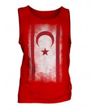 Turkish Republic Of Northern Cyprus Faded Flag Mens Vest