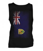 Turks And Caicos Islands Faded Flag Mens Vest