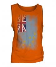 Tuvalu Faded Flag Mens Vest